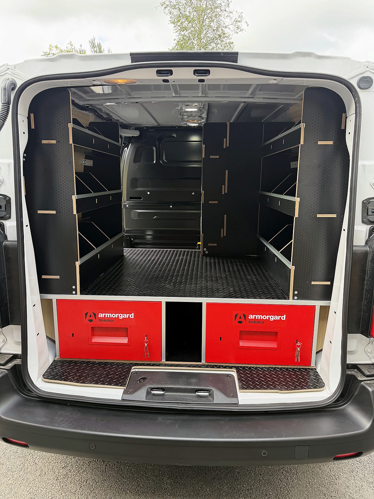 Ben Wood Group van fitted with SheffRack racking and secure tool vaults